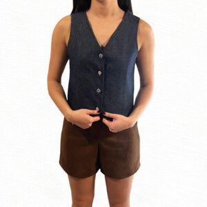 short de gamuza